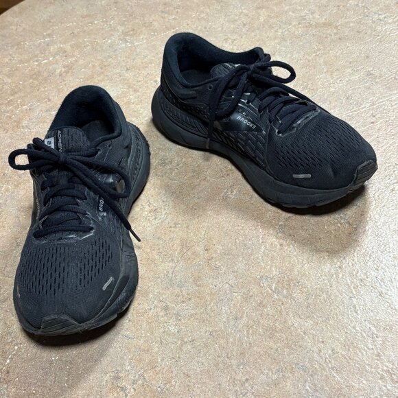 Brooks Womens Adrenaline GTS 21 Running Athletic Shoes Size 8.5 Black - Picture 2 of 13